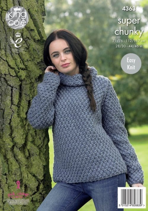 Easy to Follow Jacket and Sweater Knitted with Big Value Super Chunky ...