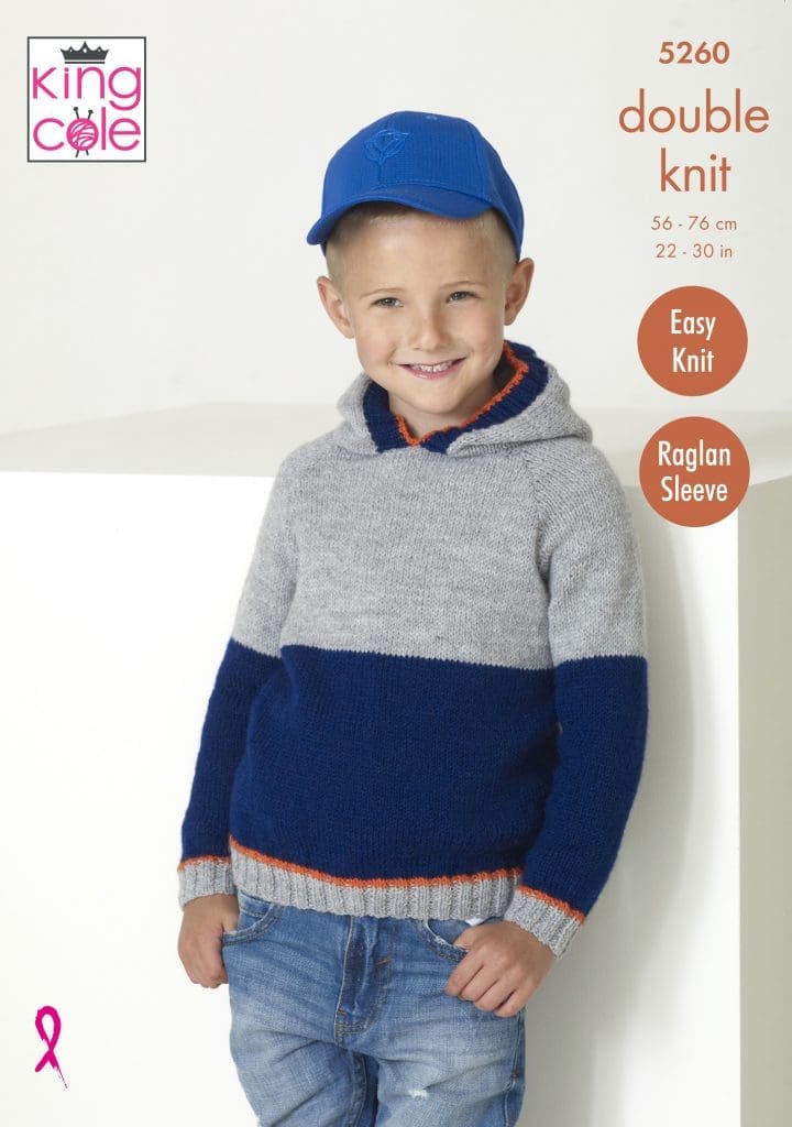 Easy to Follow Sweater & Hoodie Knitted in Big Value DK 50g Knitting ...