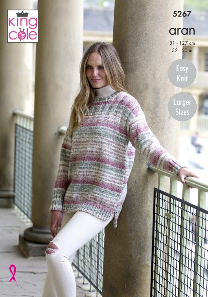 Easy to Follow Sweaters Knitted in Drifter Aran Knitting Patterns ...