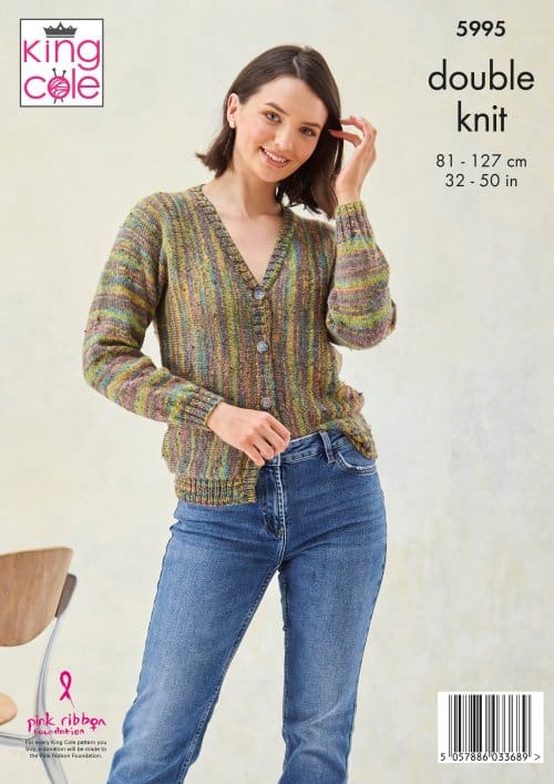 Easy to Follow Cardigans Knitted in Homespun Prism DK Knitting Patterns ...