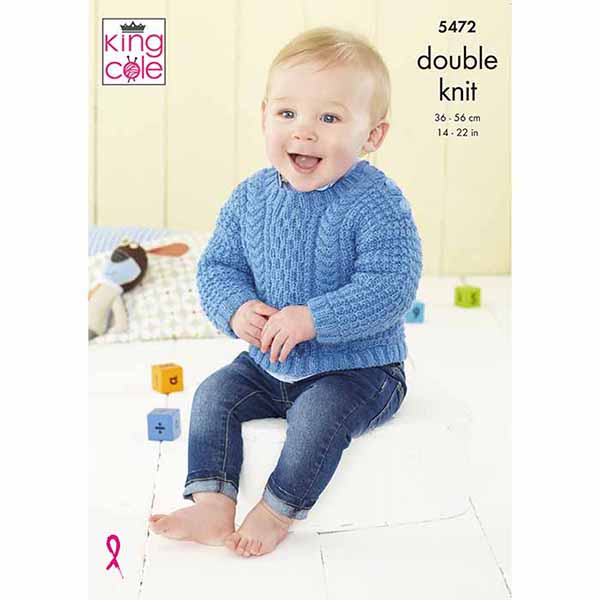 Baby Sweater & Jacket Knitted in Big Value Baby DK 50g