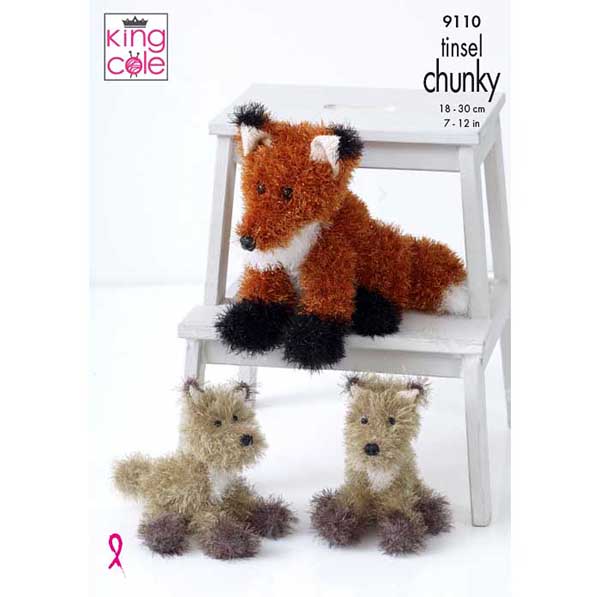 Fox Knitted in Tinsel Chunky