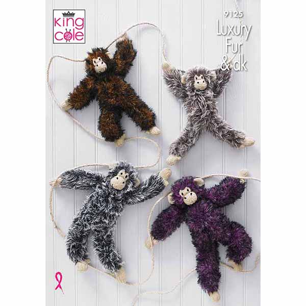 Chimpanzees Knitted in Luxury Fur