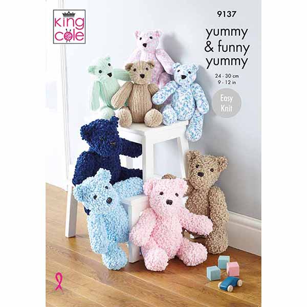 Teddies Knitted in Yummy & Funny Yummy