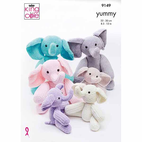 Elephants Knitted in Yummy