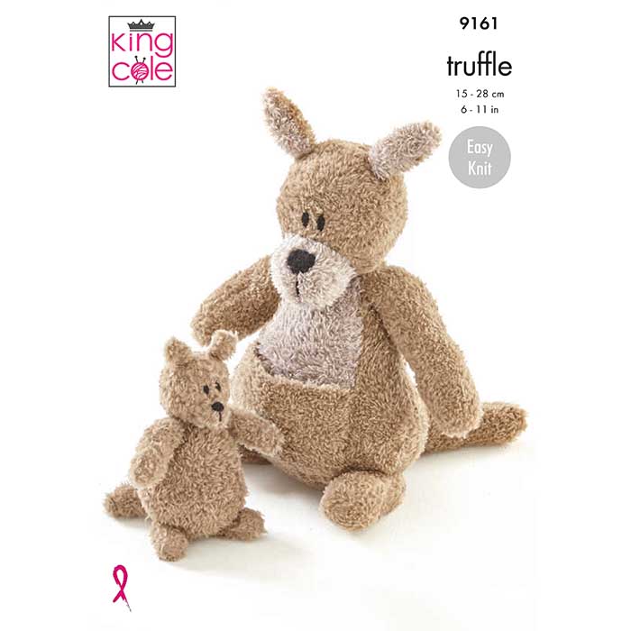 Kangaroo & Joey Knitted in Truffle