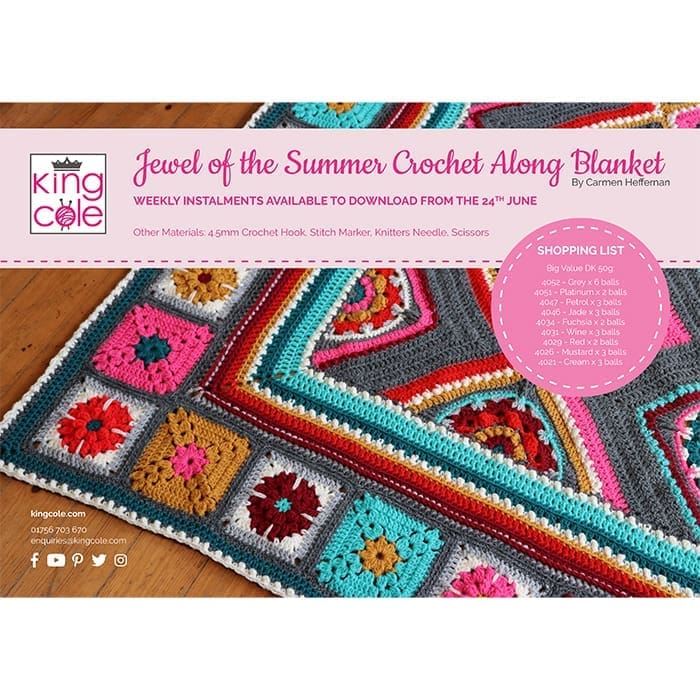 CAL: The Jewel of Summer Crochet-Along Blanket