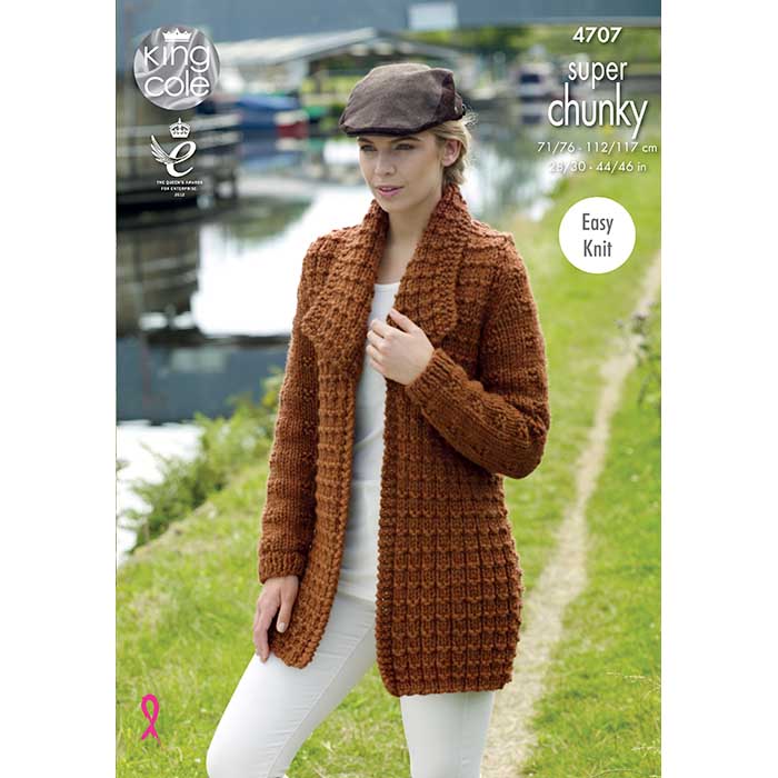 Jacket & Sweater Knitted with Big Value Super Chunky