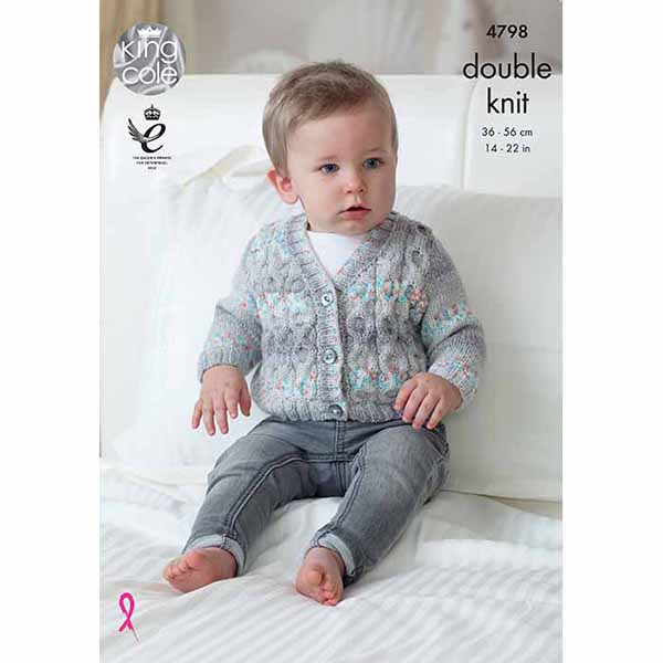 Cardigans & Waistcoats knitted with Drifter for Baby DK