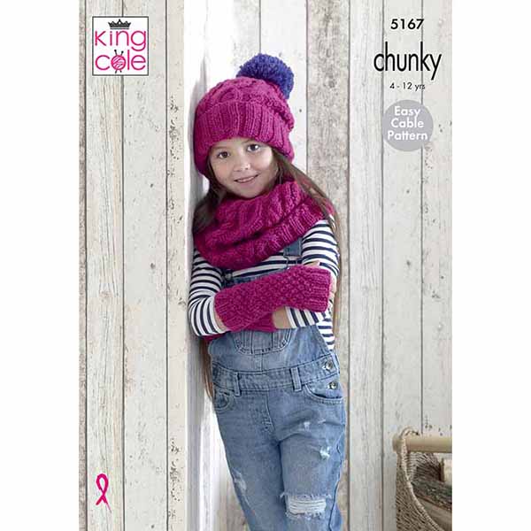 Mitts, Snoods & Hats Knitted in Comfort Chunky