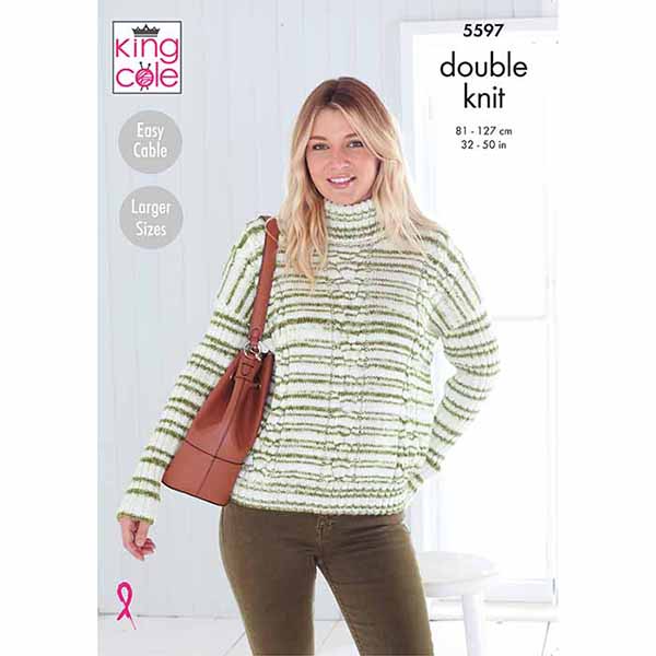 Sweaters Knitted in Stripe DK