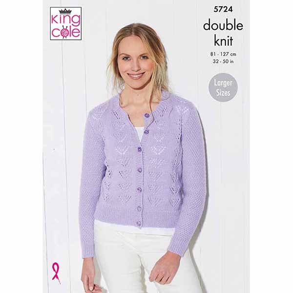 Cardigan & Waistcoat Knitted in Paradise Beaches DK