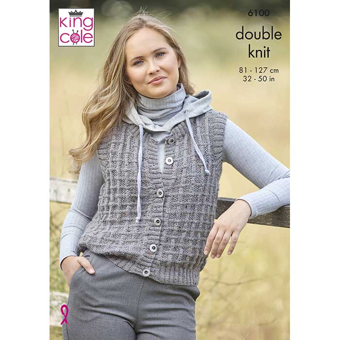 Tank & Waistcoat Knitted in Homespun DK