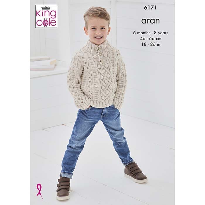 Sweater & Sweater Vest Knitted in Comfort Aran