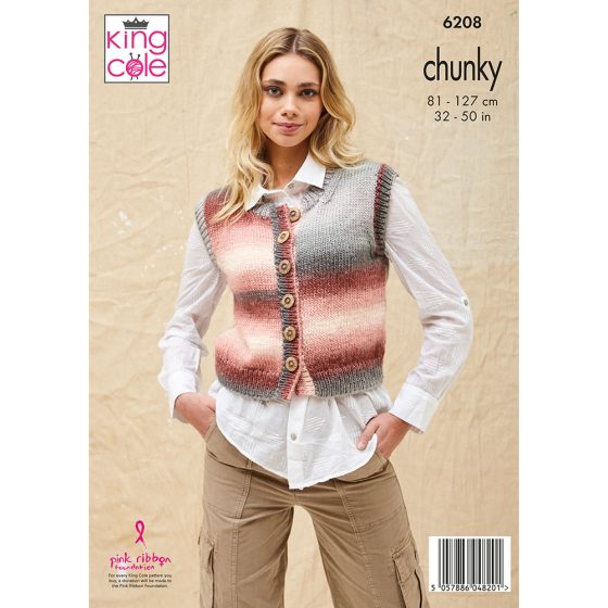 Slipover and Waistcoat knitted Riot Chunky - Image 2