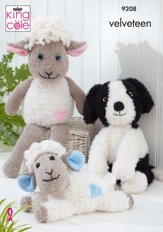 Sheep and Dogs knitted in Velveteen and Big Value Chunky